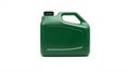 Green plastic oil container Royalty Free Stock Photo