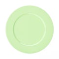 Empty green plate