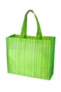 Empty green reusable grocery bag Royalty Free Stock Photo