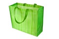 Empty green reusable shopping bag Royalty Free Stock Photo