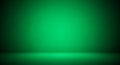 Empty Green Studio Background with Spotlight and Shadow Effect gradient Royalty Free Stock Photo