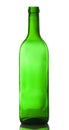 Empty green wine bottle Royalty Free Stock Photo