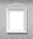 Empty grey picture frame.