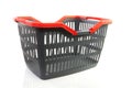 Empty grey shopping basket