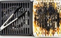 Empty grill after food grilling Royalty Free Stock Photo