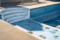 Replacing and repairing old vinyl liner of swimming pool