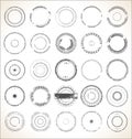 Empty grunge rubber stamp retro collection Royalty Free Stock Photo