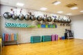 Empty gym for fitness and bodybuilding