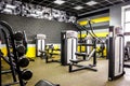 Empty gym for fitness and bodybuilding Royalty Free Stock Photo