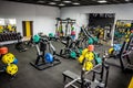 Empty gym for fitness and bodybuilding Royalty Free Stock Photo