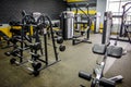 Empty gym for fitness and bodybuilding Royalty Free Stock Photo