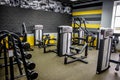 Empty gym for fitness and bodybuilding