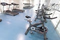 Elliptical machine 7-An empty Gymnasium