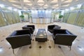 Empty hall with armchairs at business center Royalty Free Stock Photo