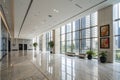 Empty hall in modern office building Royalty Free Stock Photo
