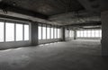 Empty hall under construction Royalty Free Stock Photo