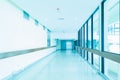 Empty hallway in the hospital Royalty Free Stock Photo