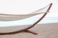 Empty hammock at seaside. Royalty Free Stock Photo