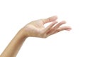 Empty hand palm Royalty Free Stock Photo