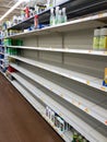 Empty Hand Sanitizer Racks at Denver Walmart During Corona Virus COVID-19 Outbreak 2020