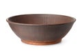 Empty handmade clay dish Royalty Free Stock Photo