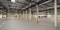 Empty Hangar delivery warehouse 3d render image Royalty Free Stock Photo