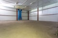 Empty hangar for fruits and vegetables in storage stock. production warehouse. Plant Industry