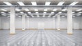 Empty hangar interior. Royalty Free Stock Photo