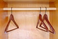 Empty hangers Royalty Free Stock Photo