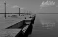 Empty harbor in Cienfuegos, Cuba Royalty Free Stock Photo