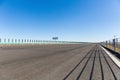 Empty highway against a blue sky Royalty Free Stock Photo