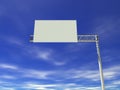 Empty highway billboard Royalty Free Stock Photo