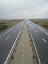 Empty highway - bird view Royalty Free Stock Photo