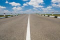 Empty highway with blue sky Royalty Free Stock Photo