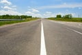 Empty highway with blue sky Royalty Free Stock Photo