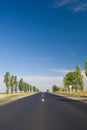 Empty highway with blue sky Royalty Free Stock Photo