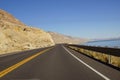 Empty highway in high desert Royalty Free Stock Photo