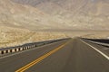 Empty highway in high desert Royalty Free Stock Photo