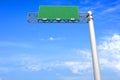 Empty Highway Sign Royalty Free Stock Photo