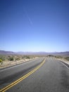 Empty highway somewhere in America Royalty Free Stock Photo