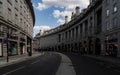 Empty historic Regent's Street on a summer day in London, United Kingdom