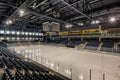 Empty hockey arena