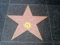 Empty Hollywood Star on the Sidewalk of Hollywood Boulevard Royalty Free Stock Photo