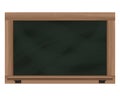 Empty horizontal blackboard frame object