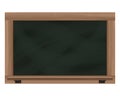 Empty horizontal blackboard frame object