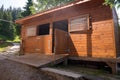 Empty horse stable on the farm Royalty Free Stock Photo