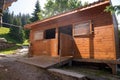 Empty horse stable on the farm