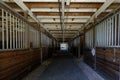 Empty Horse Stall Hallway