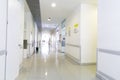 Empty Hospital, Corridor interior inside a modern hospital Royalty Free Stock Photo