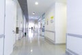 Empty Hospital, Corridor interior inside a modern hospital Royalty Free Stock Photo